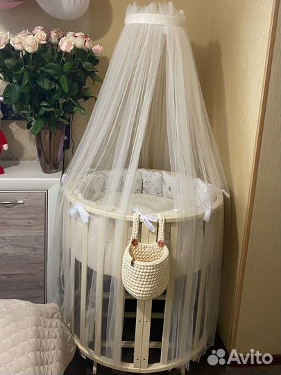 Продаю детскую кроватку 6 в1 с аксесуарами