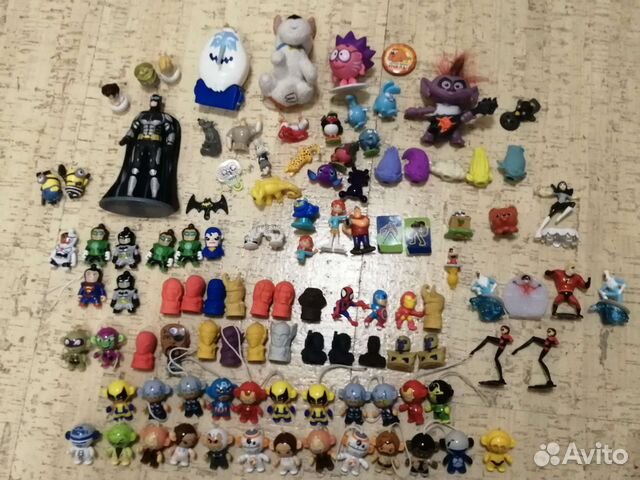 Самые разные игрушки киндеры макдоналдс стиратели