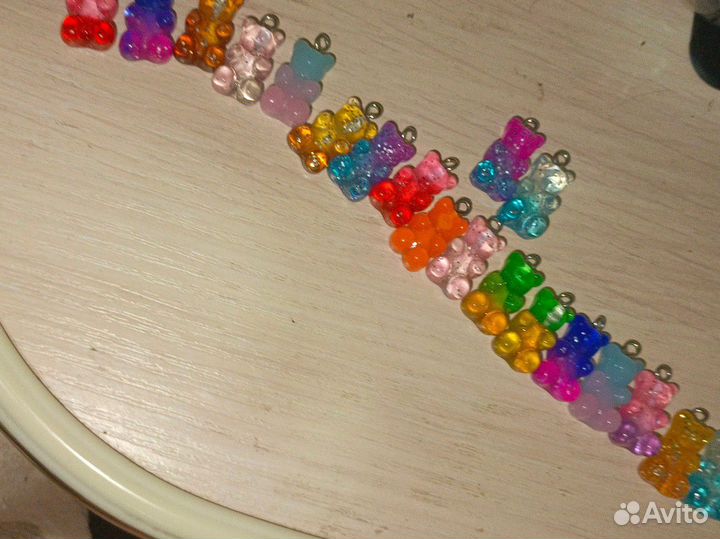 Мармеладные мишки для браслетом и Бусс 19 штучек