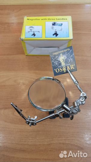 Лупа с зажимами, линза френеля