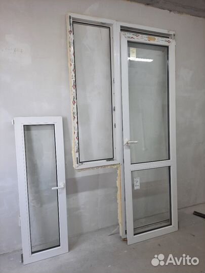 Балконный блок с дверью бу