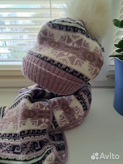 Комплект шапка, шарф