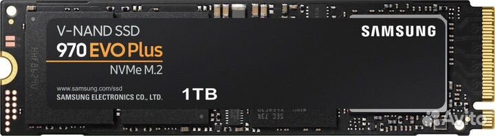 SSD M.2 накопитель, Samsung, 970EVO plus MZ-V7S1T0BW, PCi, M.2, 1 000GB, New