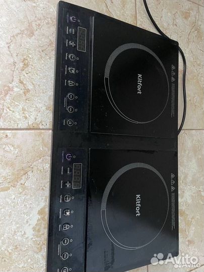 Индукционная плита 2 конфорки настольная