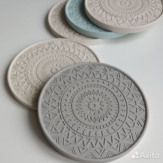 Поднос из гипса, подставка для украшений