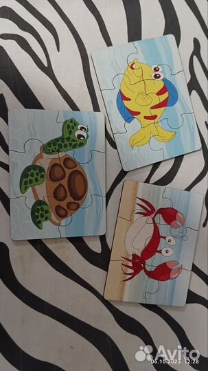 Деревянные пазлы для малышей