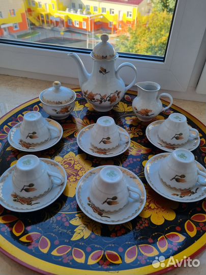 Сервиз кофейный ГДР jlmenau новый