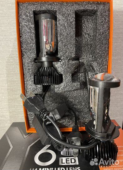 Светодиодная лампа с линзой H4 Y6D 120w 6500k LED
