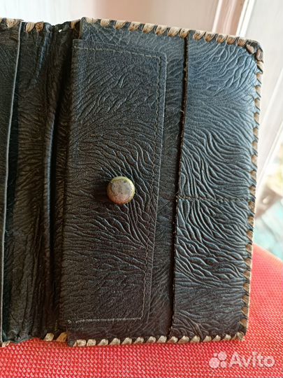 Портмоне кожаное для документов СССР, винтаж