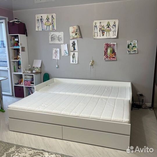 Кровать двухспальные раздвижная