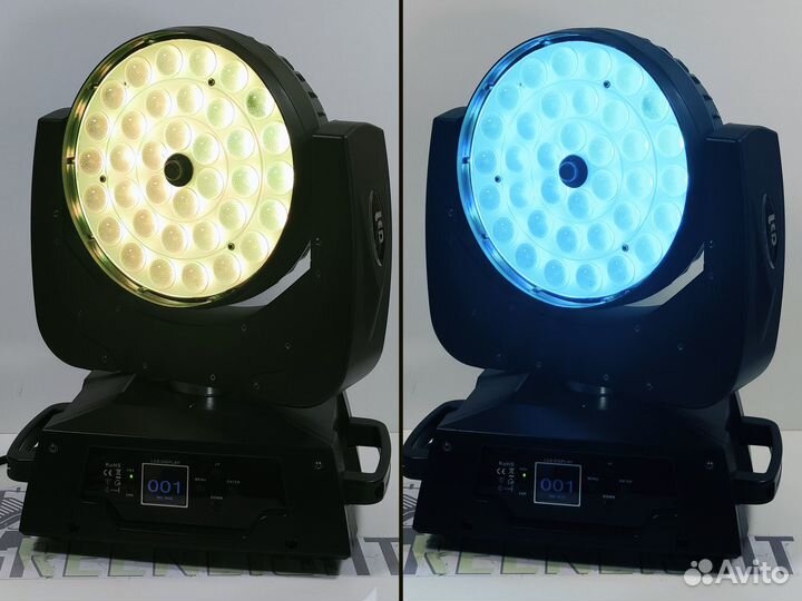 Голова Wash 36x10 4in1 ver.PRO с цельной линзой