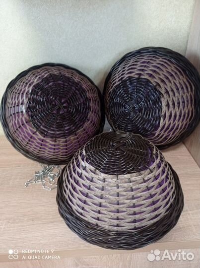 Кашпо подвесное из ротанга 5 л