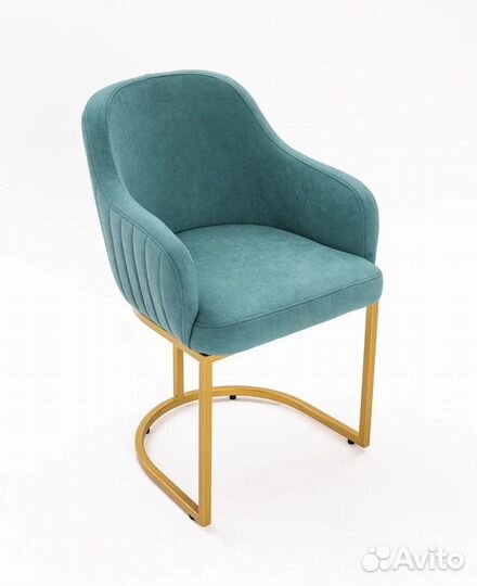 Стул Amely Mint / Gold