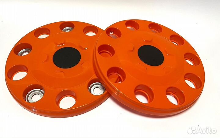 Колпаки 22.5 закрытые оранжевые к-т 2 штуки