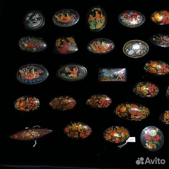 Броши СССР лаковая миниатюра