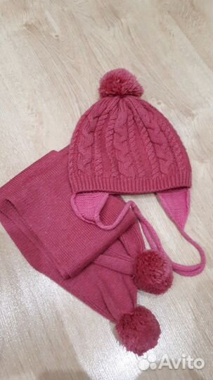 Комплект шапка, шарф