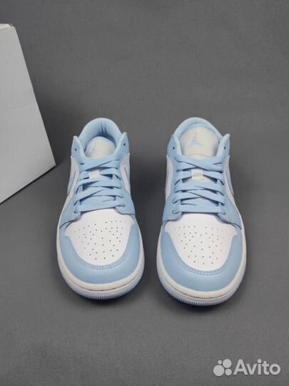 Кроссовки nike air jordan 1 low (light blue )