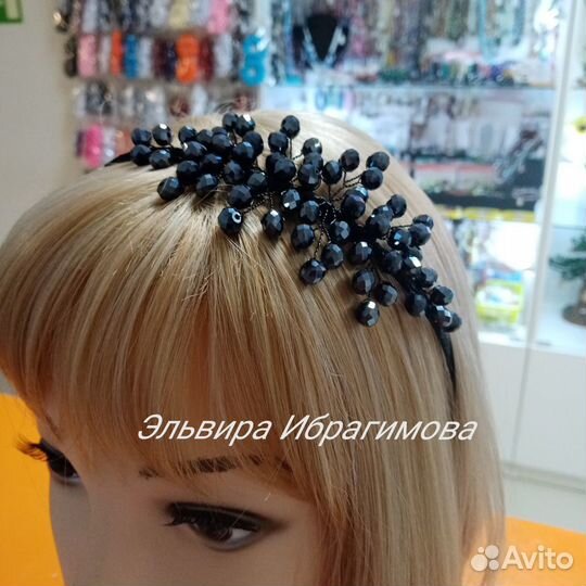 Ободок для волос ручной работы