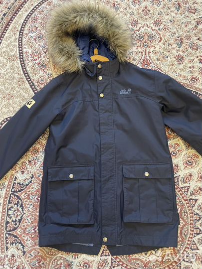 Куртка /парка Деми 3в 1 Jack Wolfskin рост 140