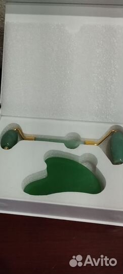 Набор:ролик и скребок гуаша.Камень