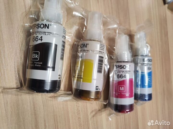 Чернила оригинальные Epson серии Т672/Т664, набор