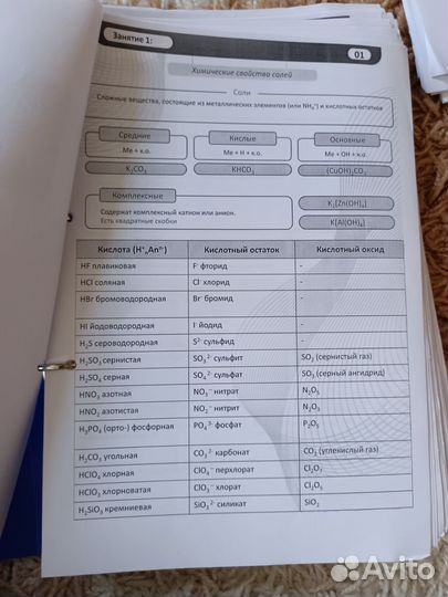 Конспекты по химии ОГЭ