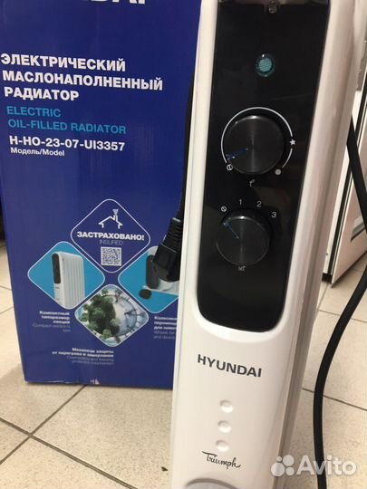 Электрический маслонаполненный радиатор hyundai