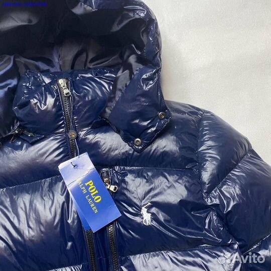 Пуховик Polo Ralph Lauren с белой вышивкой (Арт.93278)