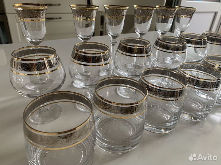 Фужеры бокалы богемия