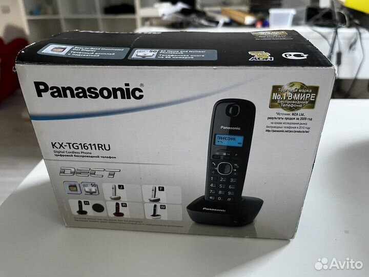 Радиотелефон новый Panasonic KX-TG1611RU