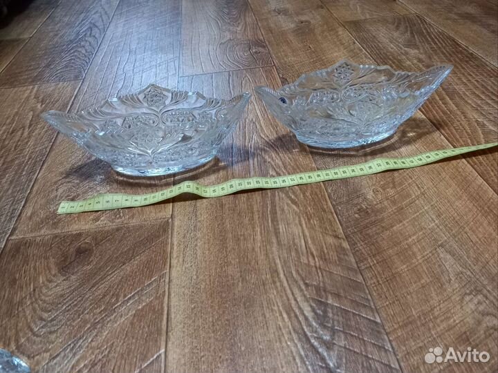 Ладья ваза хрустальная СССР
