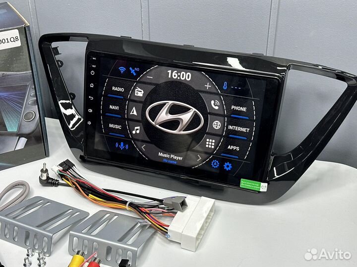 Магнитола Android Hyundai Solaris 2 CarPlay