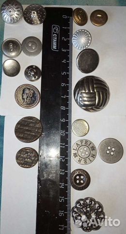 Пуговицы металлические СССР