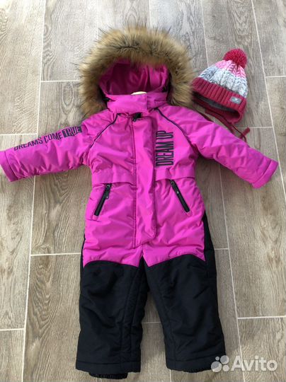 Зимний комбинезон nikastyle для девочки 92+6