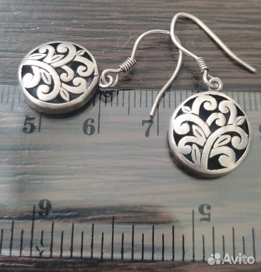 Серьги серебро
