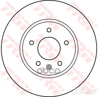 Диск тормозной DF4928S TRW