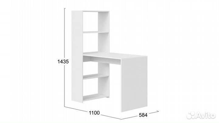 Стол письменный тип 12 Белый