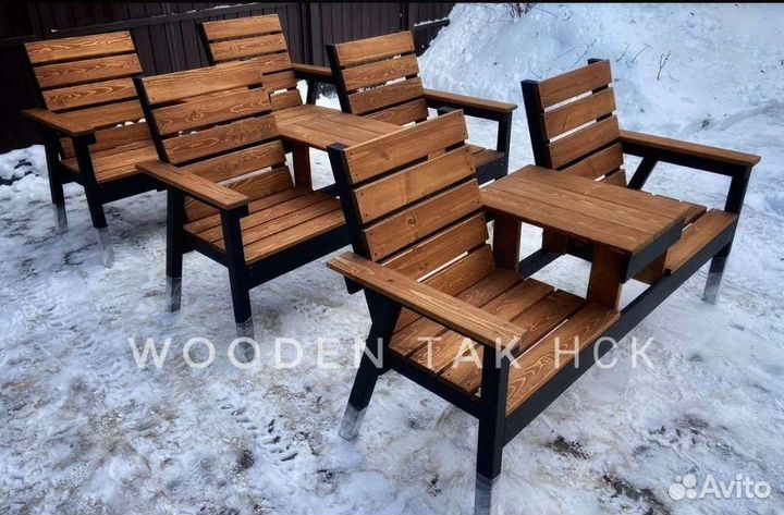 Лавочка со столиком Скамейка тумба