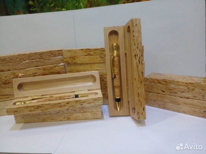 Ручка шариковая подарочная из карельской березы