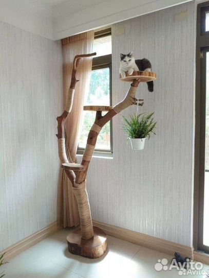 Когтеточка для кошек дерево кошкино домик