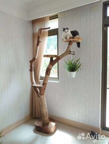 Когтеточка для кошек дерево кошкино домик