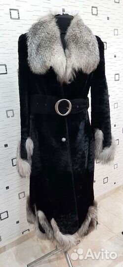 Шуба мутон с блюфрост