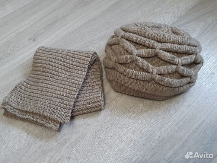 Комплект (шапка и шарф) женский (57-58)