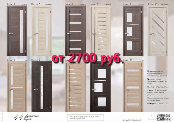 Двери межкомнатные входные
