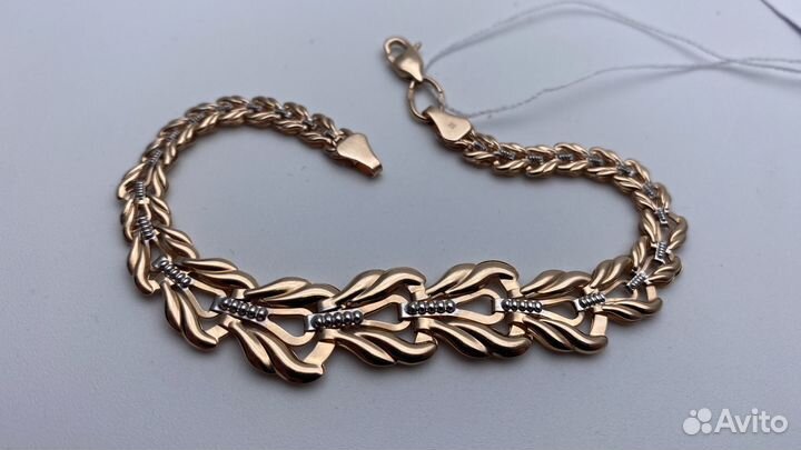 Золотой женский браслет 20 см