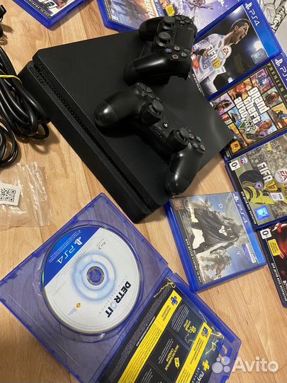 Sony playstation 4 slim 1tb + 10 игр
