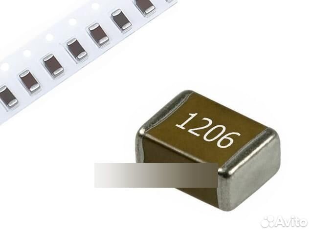 Керамический конденсатор 1206 X5R 10мкФ 10% 50В