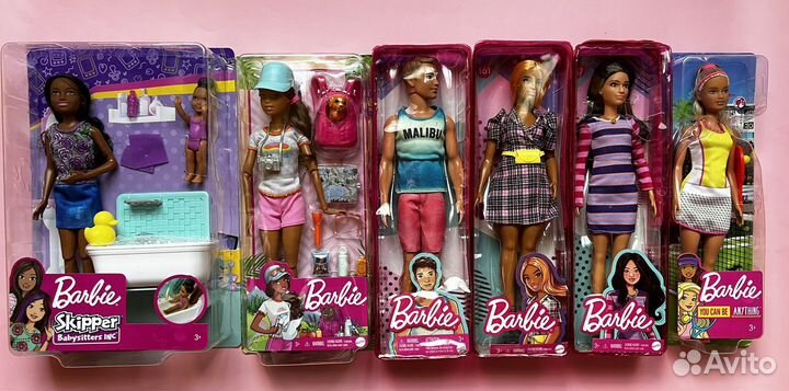 Кукла Барби, туловище, Кен, Скиппер