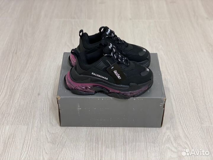 Кроссовки Balenciaga Triple-S Black Neon Pink