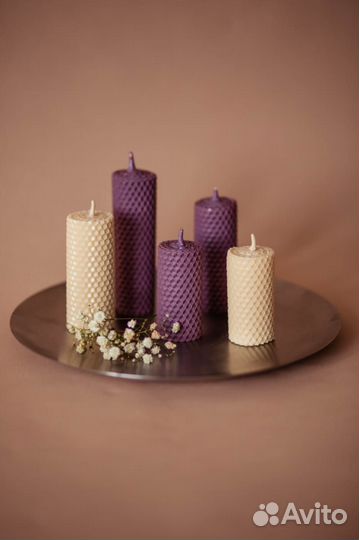 Свечи из медовой вощины